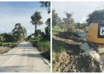 Mejoran caminos de la localidad Felipe Ángeles