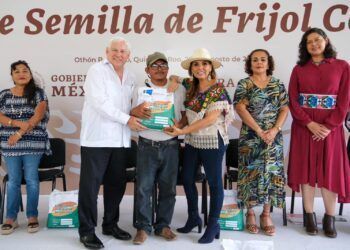 Mara Lezama y Víctor Villalobos entregan semilla certificada de frijol para siembra de más de 2 mil 125 productores del ciclo otoño – invierno