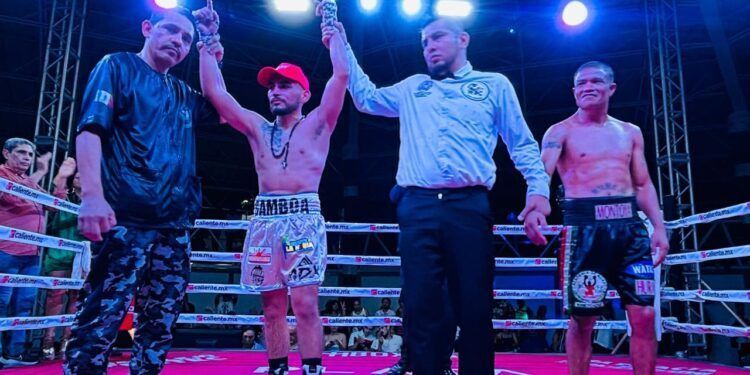 El “Pitbull” gamboa con su triunfo, inicio los festejos patrios en Playa Del Carmen