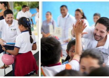 Entrega Renán Sánchez más de 30 mil paquetes de libretas a estudiantes en tres años