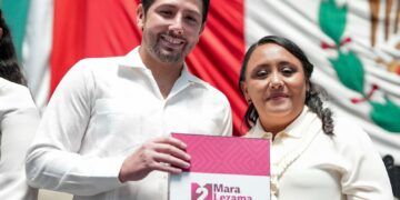 Refrenda Renán Sánchez, líder de la Bancada Verde, el apoyo y respaldo a la Gobernadora Mara Lezama