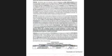 Javier Vargas Acosta pide ser incluido en convocatoria para renovación de la dirigencia sindical de trabajadores del Congreso del Estado