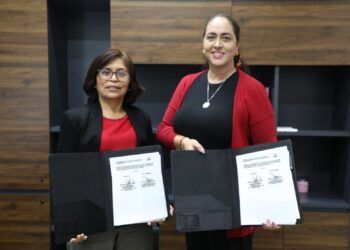 La Magistrada Presidenta del TJAAQROO y la Secretaria Técnica de la SESAEQROO, firman convenio de colaboración en cumplimiento de la Ley del Sistema Anticorrupción del Estado de Quintana Roo