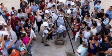 Inicia Estefanía Mercado su programa de obras públicas en Puerto Aventuras