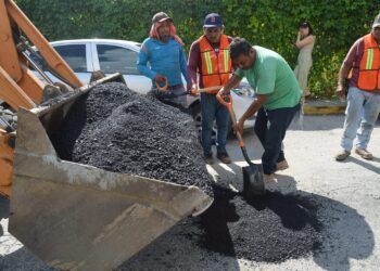 Avanza bacheo con fuerza todos los días en Playa del Carmen y Puerto Aventuras