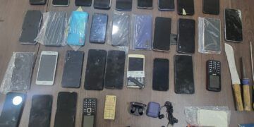 Operativo en Centro Penitenciario de Benito Juárez con Objetos Asegurados