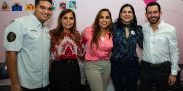 Acompaña Estefanía Mercado a la Gobernadora al lanzamiento de la estrategia “Puntos Coral-Mujeres Seguras”