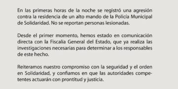 Atentan contra la vivienda de mando policial en Playa del Carmen; no hay heridos