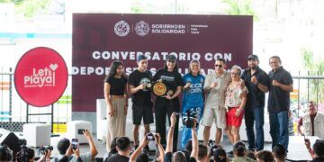 Con la presencia de «Lazy Boy», Estefanía Mercado reafirma compromiso con deportistas de Solidaridad