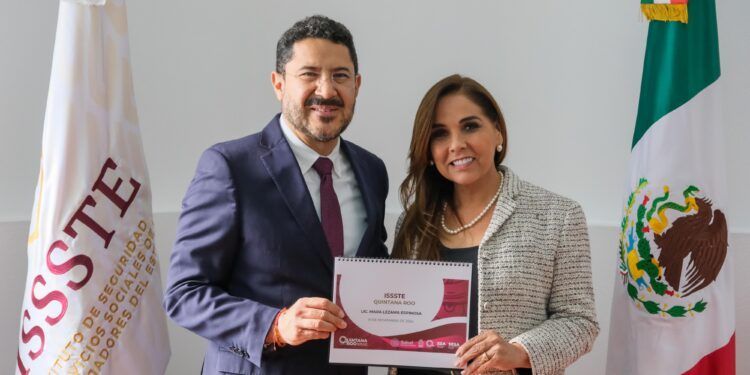 Revisa Mara Lezama con Martí Batres estrategias de salud del ISSSTE, en beneficio de las y los quintanarroenses