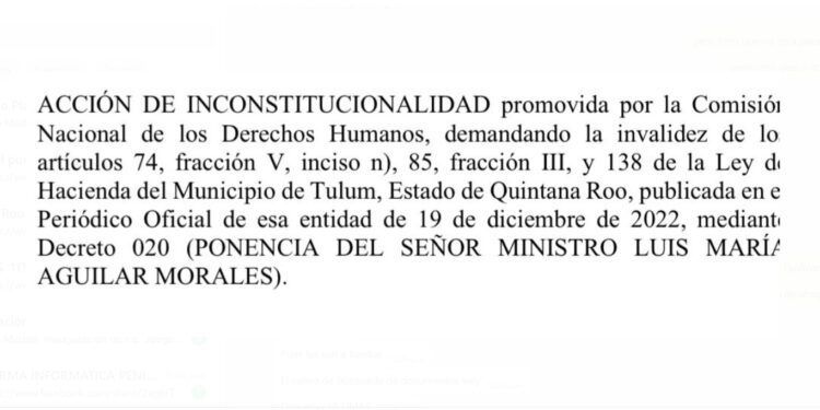 Exorbitantes Tarifas de Búsqueda de Documentos en Tulum: CNDH Llama a Inconstitucionalidad