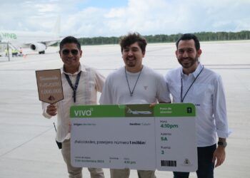 Aeropuerto de Tulum recibe al pasajero Un Millón y supera expectativas; es un día histórico para Quintana Roo: Mara Lezama