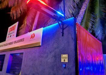 Rescatan caseta policial del parque Forjadores
