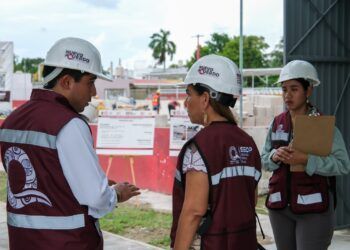 Supervisa Mara Lezama avances en la rehabilitación de cinco espacios deportivos en la capital Chetumal