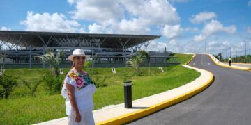 Supervisa Mara Lezama avance del entronque de la estación del Tren Maya con la carretera federal 180-D