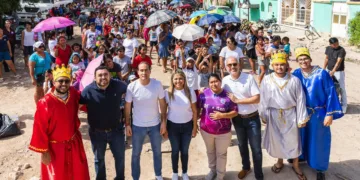Diego Castañón y los Reyes Magos celebran en grande a la niñez de Tulum