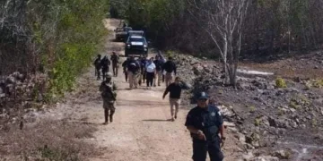 Mega operativo de búsqueda de personas desaparecidas se despliega en Dos Aguadas, José María Morelos