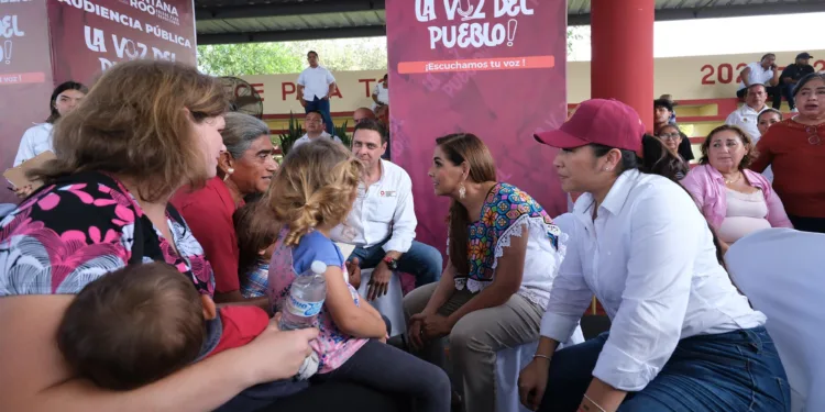 Atiende Mara Lezama a más de mil personas en Audiencia “La Voz del Pueblo” en Felipe Carrillo Puerto