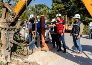 Inversión histórica en drenaje sanitario para la colonia Ejido de Tulum