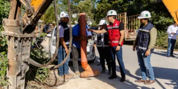Inversión histórica en drenaje sanitario para la colonia Ejido de Tulum