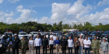Entregan Mara Lezama y Ana Paty Peralta 127 unidades de tecnología avanzada a la Secretaría de Seguridad Ciudadana de Benito Juárez