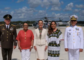 Reafirma Mara Lezama respaldo a Claudia Sheinbaum con la Fuerza Aérea Mexicana para defensa y protección del espacio aéreo nacional