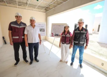 Informa Mara Lezama avance del 63% en construcción del Centro de Justicia para las Mujeres en Tulum, tras supervisión