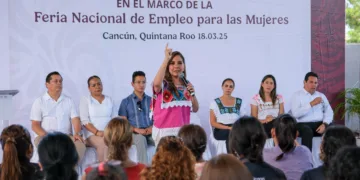 Para que más mujeres extiendas sus alas, con empleos mejor pagados, Mara Lezama inaugura la Feria de Empleo “Empléate Mujer” en Cancún