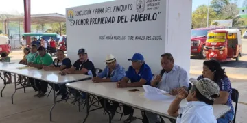 Ejidatarios del kilómetro 50 y Ayuntamiento de JMM firman convenio para destrabar conflicto por terrenos de la Expomor