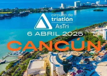 Playa langosta será la sede del triatlón Astri Cancún 2025