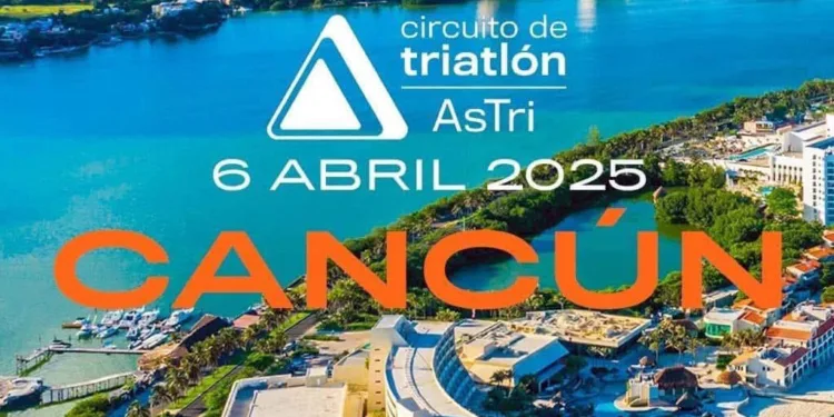 Playa langosta será la sede del triatlón Astri Cancún 2025