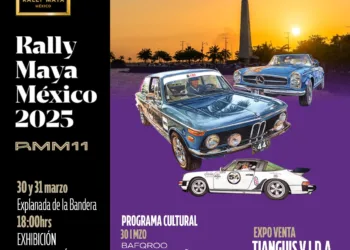 Más de 70 autos clásicos llegarán a Chetumal con el Rally Maya México 2025