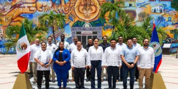 Playa del Carmen fortalece lazos internacionales: Estefanía Mercado recibe al alcalde de Belmopán, Belice, y comparte avances de transformación turística y de seguridad