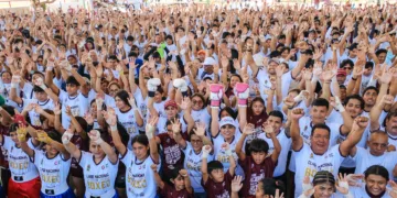 Con más de 8 mil participantes en todo Quintana Roo, Mara Lezama encabezó la Clase Nacional “Boxeando por la Paz”