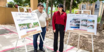 Cumple Estefanía Mercado con la rehabilitación y remodelación del parque Rayadores, en Villas del Sol