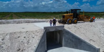 Mara Lezama resuelve deslaves en la carretera Morocoy-San Pedro Peralta con 6 nuevas bocas de tormenta