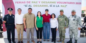 “Aquí queremos vivir en paz”; Estefanía Mercado impulsa programa de desarme en Playa del Carmen