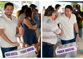 Renán Sánchez Tajonar participa en la histórica votación para elegir jueces y magistrados