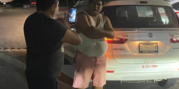 Asaltan a taxista durante servicio nocturno en Tulum