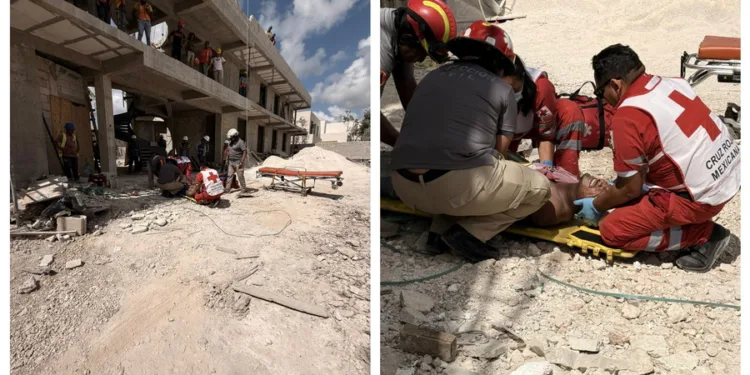 Trabajador sufre grave caída en obra del desarrollo Zamaya; presentaba fracturas y golpe en la cabeza