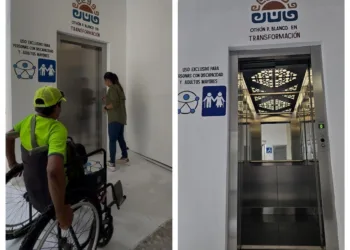 Ponen en funcionamiento nuevo elevador del Palacio Municipal de OPB