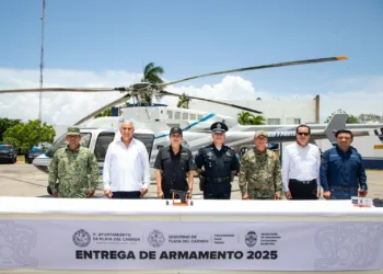 Gobierno de Estefanía Mercado marca un antes y un después en seguridad con histórica entrega de armamento en Playa del Carmen