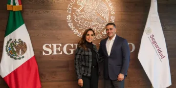 Mara Lezama revisa con Omar García Harfuch trabajo y avances de la Estrategia Nacional de Seguridad en Quintana Roo