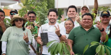 En el Día del Árbol, Renán Sánchez Tajonar reafirma compromiso del Partido Verde con la reforestación en Quintana Roo
