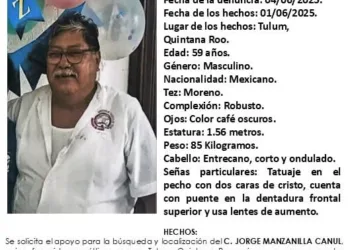 Desaparece taxista del sindicato Tiburones del Caribe en Tulum; FGE emite alerta de búsqueda
