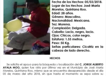 Tras casi ocho años de silencio, familia denuncia desaparición ocurrida en 2018 en JMM