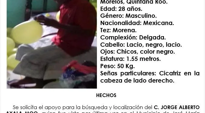 Tras casi ocho años de silencio, familia denuncia desaparición ocurrida en 2018 en JMM