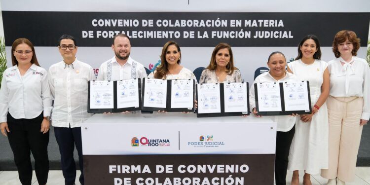 Quintana Roo, Primer Estado en Firmar Convenio con Nuevas Juezas y Jueces Electos del Poder Judicial