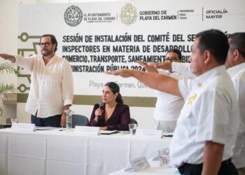 Estefanía Mercado Instala Comité del Servicio Público de Carrera para Inspectores en Playa del Carmen