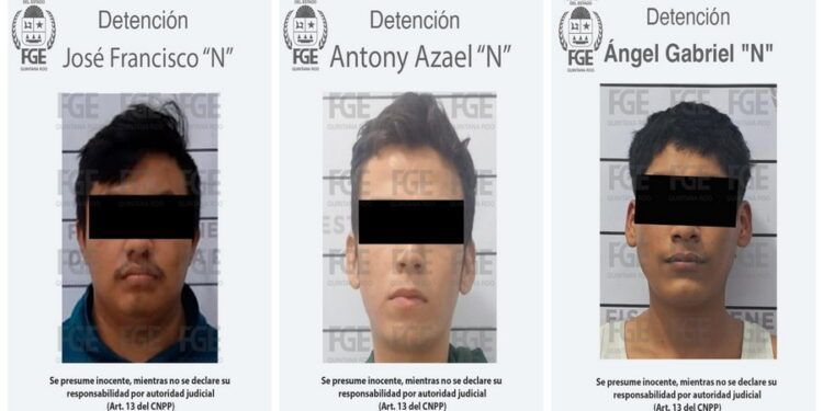Detenidos en Tulum Tres Sujetos Relacionados con Nueve Homicidios Recientes